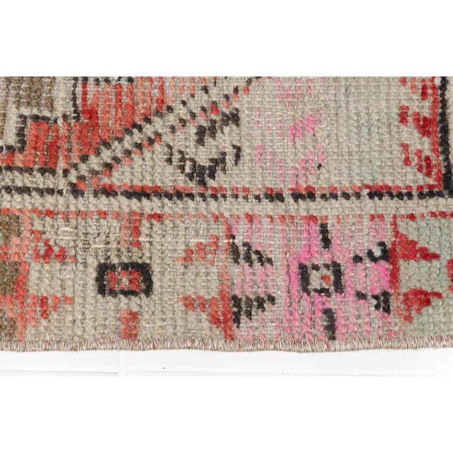 Textile Faded Honey & Oatmeal Vintage Turkish Rug For Sale - Image 7 of 7