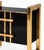 Black Glass and Brass Bedside Tables with Two Drawers from Justfurnituress SRL, Set of 2 For Sale - Image 6 of 10
