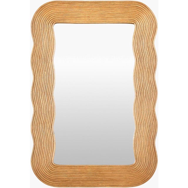 Introducing the Dance Collection's accent mirror, a captivating piece of wall decor that effortlessly brings the serene...