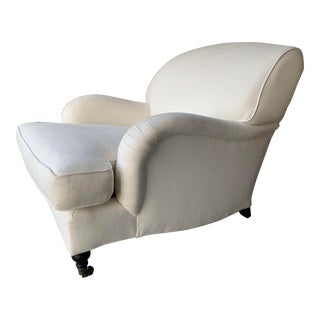 Ralph Lauren English Roll Arm Chair For Sale