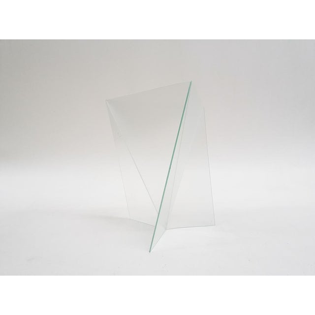 Geometric Delta Vase in Glass attributed to Mart van Schijndel, Netherlands, 1983 For Sale - Image 4 of 7