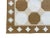 Handmade Cotton Flat Weave Area Rug, Tile Patterned Tan, Beige and Cream Dhurrie - 9'x12' For Sale - Image 10 of 11