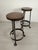 Brutalist Brutalist Bar Stools in Elm and Wrought Iron, 1950s, Set of 2 For Sale - Image 3 of 14