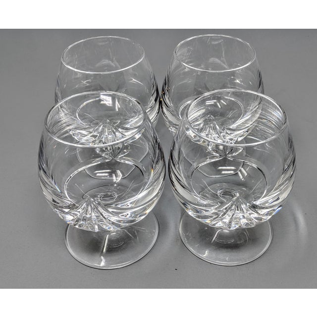 Heavyweight Vintage Cognac Lead Crystal Glasses Set of 4 Chairish