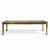 Mastercraft Mid Century Brass Expanding Dining Table with 1 Leaf This table measures: 74.25 wide x 46 deep x 30 inches...
