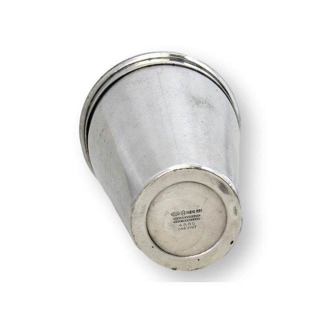 Art Deco Early 20th Century English William Suckling Cocktail Shaker W/Ice Breaker For Sale - Image 3 of 6