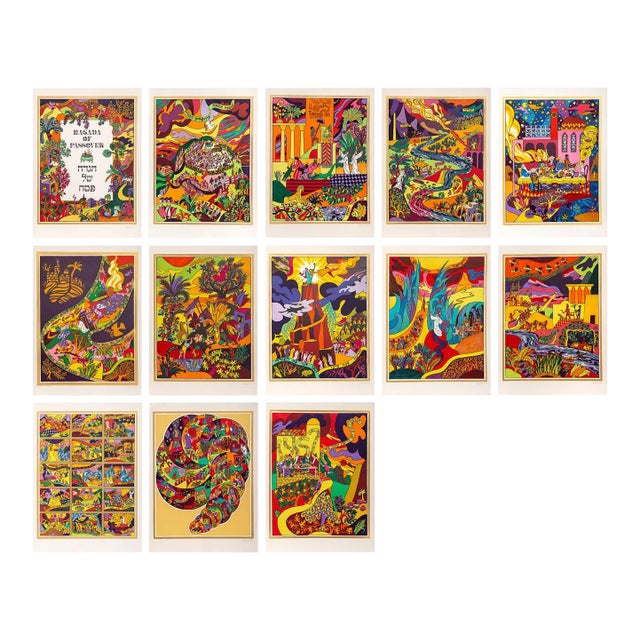 Shlomo Katz, "Haggadah of Passover", Set of 13 Lithographs For Sale