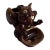 Mid 20th Century Mid-Century Modern Ceramic Drip Glaze Squirrel Nut Dish, Japan For Sale