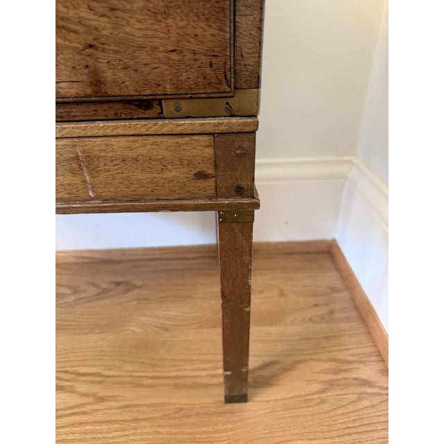 Campaign Writing Chest on Stand For Sale - Image 4 of 9