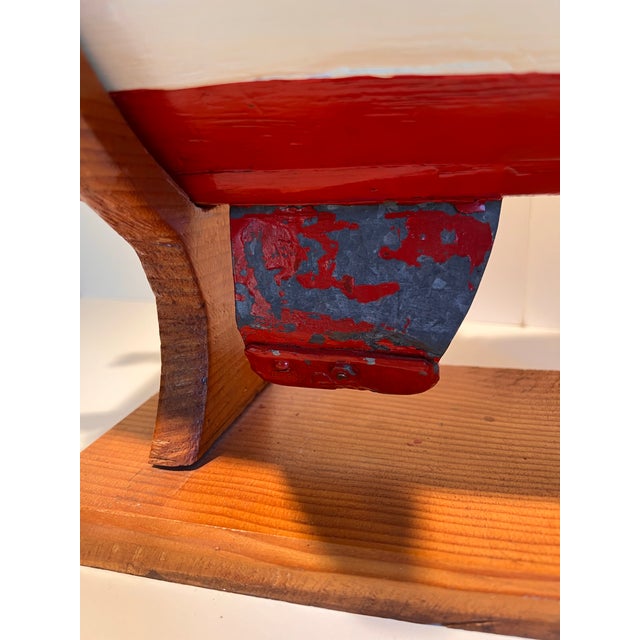 Vintage Wooden Sailboat Model For Sale - Image 4 of 6