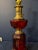 This RARE & sensational Red Glass & Brass lamp by Paul Hansen is simply beautiful!!! Reminiscence of a oil lamp, but with...