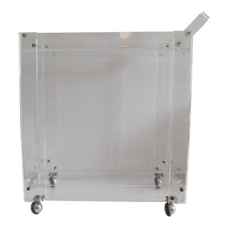 Lucite Bar Cart For Sale