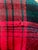 Red Vintage Red Green Plaid Tartan Round Tablecloth & 4 Napkins Styled After Ralph Lauren Christmas For Sale - Image 8 of 8