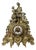 Vintage Brass Figurine Mantel Clock For Sale