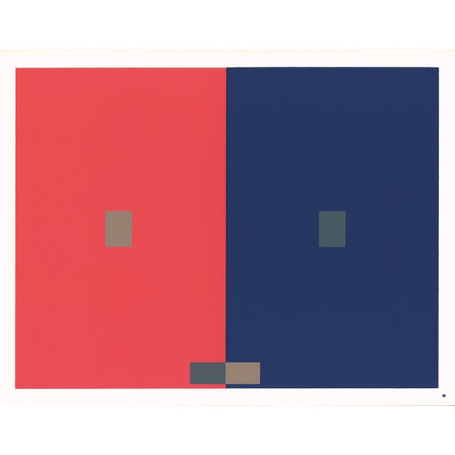 Bauhaus Josef Albers 1963 "Interaction of Color" Folder Vii-4 Silkscreen Prints For Sale - Image 3 of 8