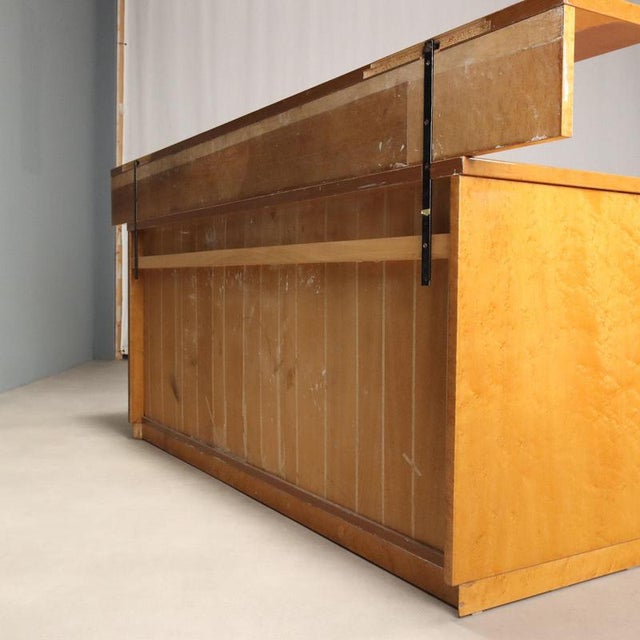 Wood Burl Wood Sideboard, 1980s For Sale - Image 7 of 8