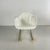 Original Charles and Ray Eames rocking chair in white / parchment. Vintage fibreglass shell on replacement zinc base with...