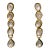 Estate 22k 18k Solid Gold 1.8cts Diamond Enamel Earrings, A Pair For Sale