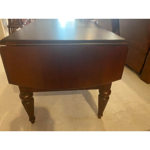 Late 20th Century Ethan Allen British Classics Drop-Leaf Desk Excellent Condition For Sale In Denver - Image 6 of 12