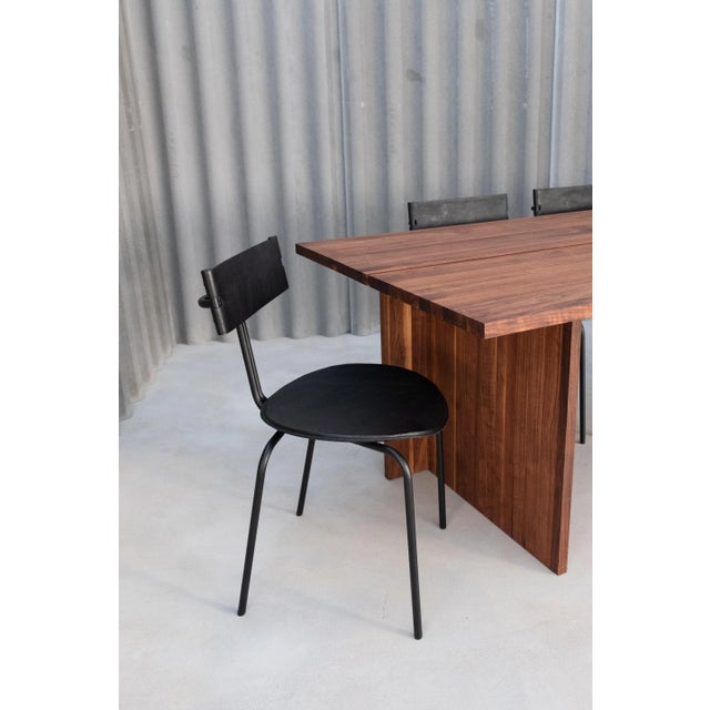 Rendez-vous chair by Part Studio Atelier Dimensions: H82.5 x W42.5 x D43 cm Materials: buffalo steel, buffalo leather....