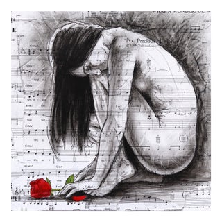 Until Love Is Through - Original Figurative Mixed Media Surrealist Art by Robert Lebsack For Sale