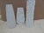 These sculpted porcelain vases are made by German porcelain companies. The tallest, 11.5"H x 3.5"D is by Thomas, the...
