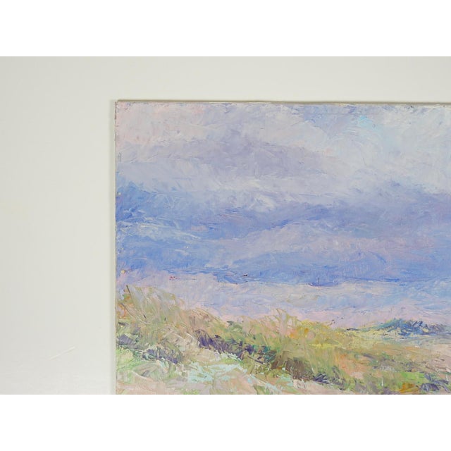 Late 20th Century Impressionist Plein Air Coastal Dunes Painting For Sale - Image 4 of 7