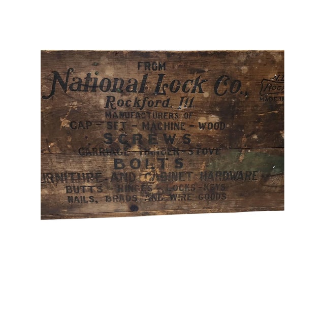 Early 1900s National Lock Company Factory Crate For Sale In Atlanta - Image 6 of 7