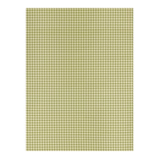 The House of Scalamandré Houndstooth Sisal Wallpaper, Moss For Sale