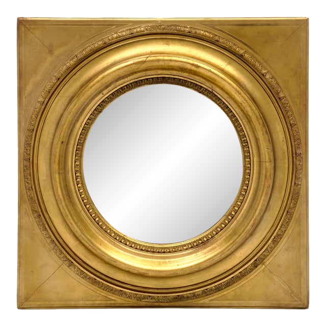 French Antique, Impressive Gold Leafed Mirror, Circa 1920 For Sale