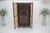 Very Fine 1900s Antique Russian Brass Inlay Two Glass Doors Storage Cabinet