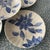 1930s Antique Blue Ridge Southern Potteries Hand Painted Blue and White Flower Bowls - Set of 6 For Sale - Image 5 of 7