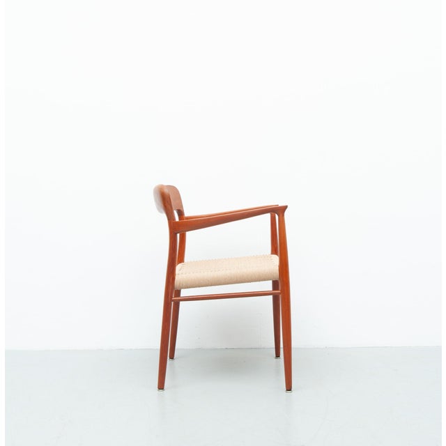 Mid-Century Modern Vintage Model 56 Teak Chairs by Niels Otto Møller for J. L. Møller Furniture Factory, 1950s, Set of 2 For Sale - Image 3 of 18