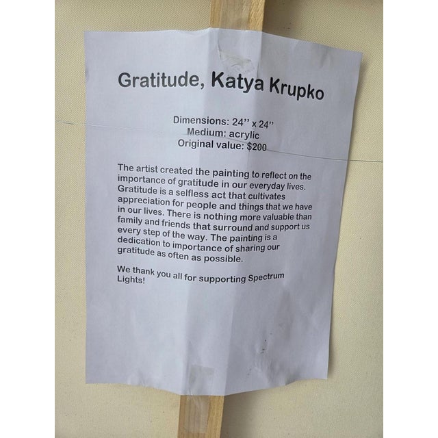 Early 21st Century Katya Krupko, Gratitude, 2012, Oil on Canvas For Sale - Image 5 of 9