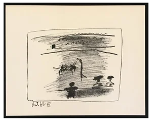 Pablo Picasso, Les Banderilles, 1961, Original Lithograph