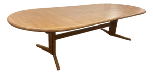 Vintage Mid-Century Modern Teak Danish Made in Denmark Large Conference Table