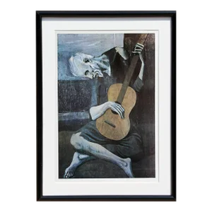 1980s "The Old Guitarist" Lithograph After Pablo Picasso