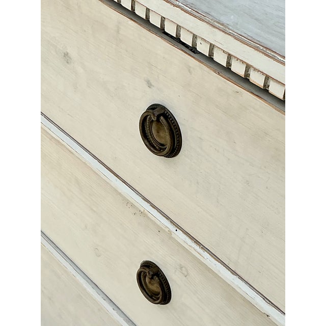 Vintage Painted Wood and Glass Cabinet For Sale - Image 9 of 12