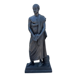 Early 20th Century Vintage Italian Roman Plaster Black Sculpture Souvenir of Grand Tour