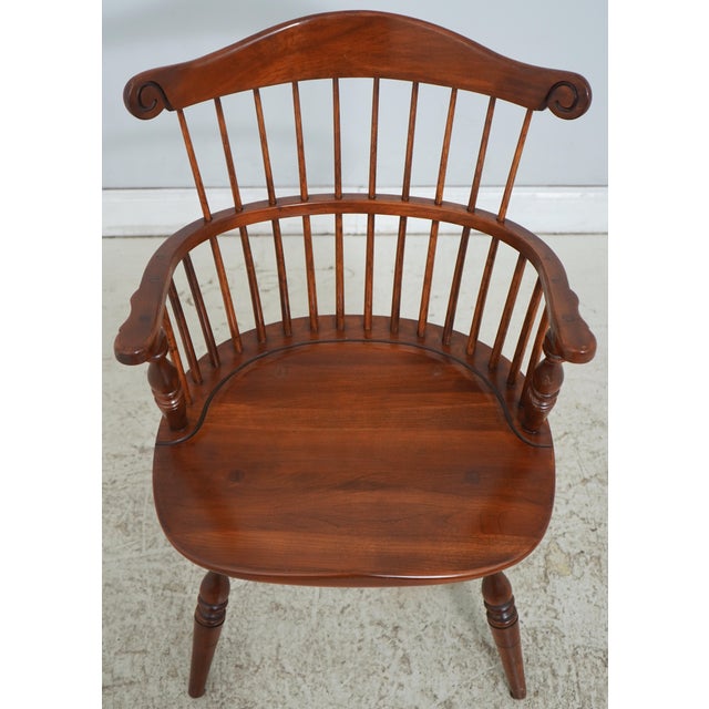 Age: Approx: 30 Years Old Details: Cherry High Quality Construction Windsor Style Traditional Style Stretcher Base Frame...