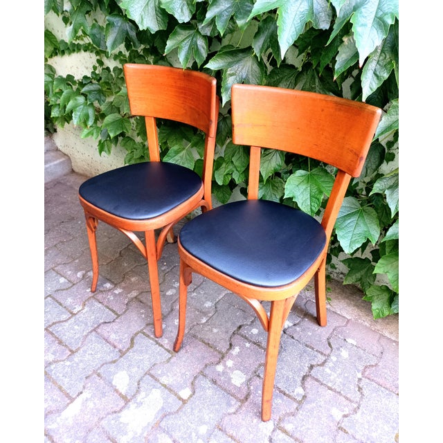Vintage Bistro Chairs from Baumann, 1960s, Set of 2 For Sale - Image 3 of 10
