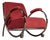 Late 20th Century After-Kem Weber Red Modernist Chair by Opus21 For Sale