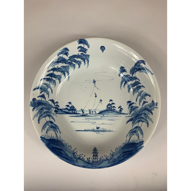 Juliska Country Estate Ceramic Serving Bowl in Delft Blue For Sale - Image 4 of 6