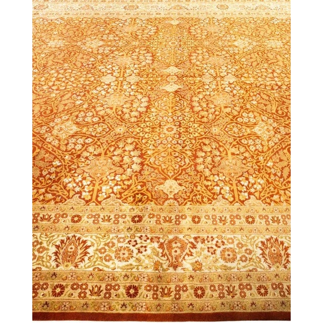 Solo Rugs Mogul, One-of-a-Kind Hand-Knotted Area Rug in Orange, 8' 1" x 15' 7" For Sale - Image 4 of 8