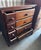 Mid 18th Century Mid 18th Century Victorian-Style 8-Drawer Wood Chest With Turned Feet For Sale - Image 5 of 7