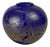 Azurene Cobalt Blue and Gold Glass Vase by Michael Harris, 1978 For Sale