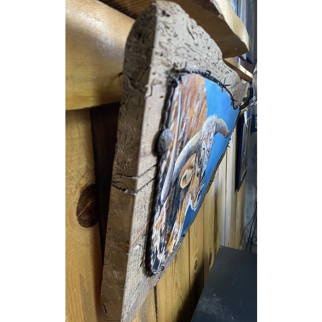 Poker Face ~ Willie Britt, Original Acrylic Painting. A Colorado Longhorn Comes to Life Against the Expansive Blue Skies of Southern Colorado. For Sale - Image 13 of 14