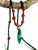 Artisan Genuine Malachite Necklace With Large Sculptural Pendant and Red Bamboo Seeds Detail For Sale - Image 12 of 17