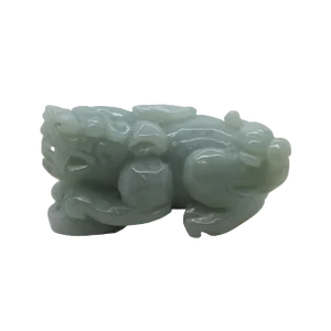 Fengshui Figure Hand Carved Chinese Natural Jade Pixiu Pendant
