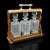 Traditional Antique Three Decanter Tantalus, English, Oak, Drinks Caddy, Edwardian, c.1910 For Sale - Image 3 of 12